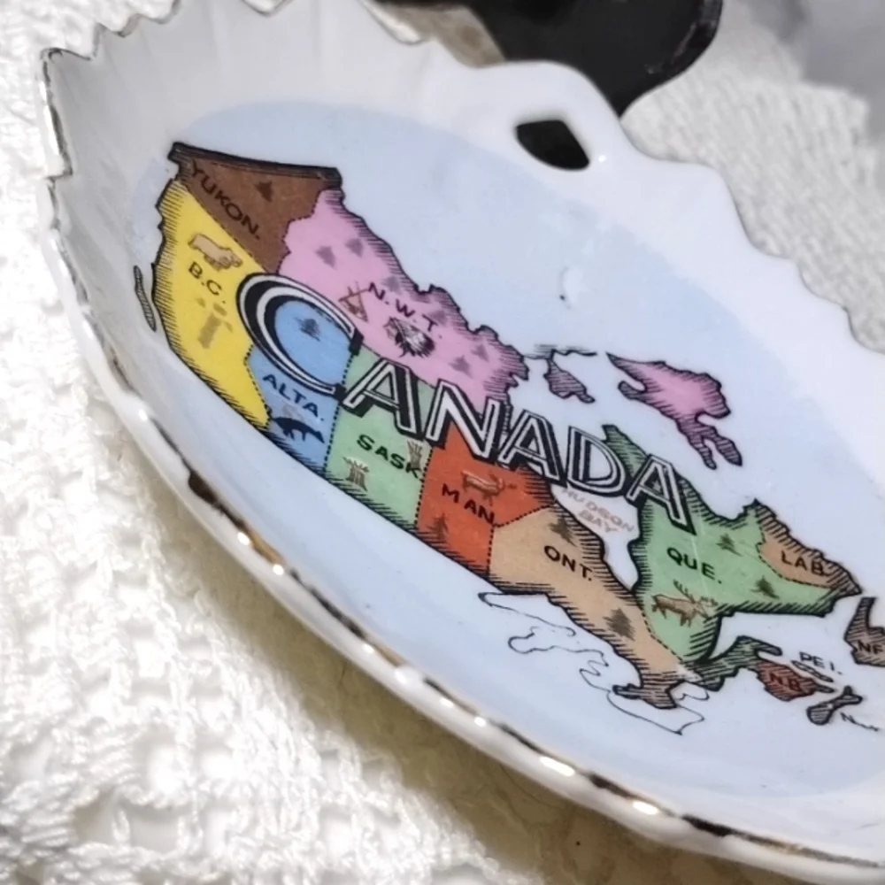 Vtg Canada Souvenir Plate